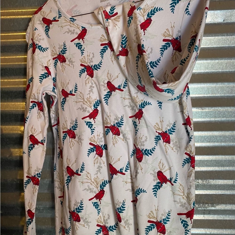 White Stag long sleeve t-shirt with red cardinal print.